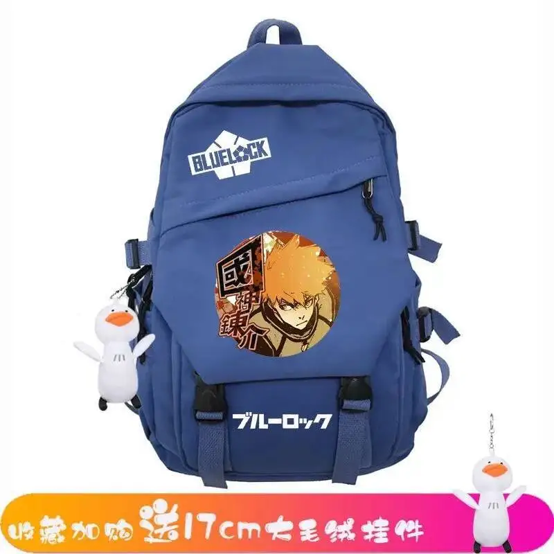

Anime Game Black White Blue Blue Lock Student Teens School Bags Large Capacity Mochilas Backpacks For