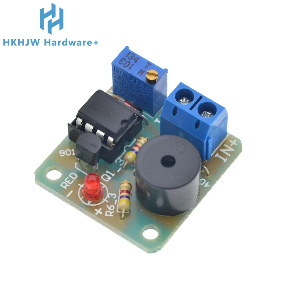 9V 12V LM358 Accumulator Sound Light Alarm Board Buzzer Prevent Over Discharge Controller Module