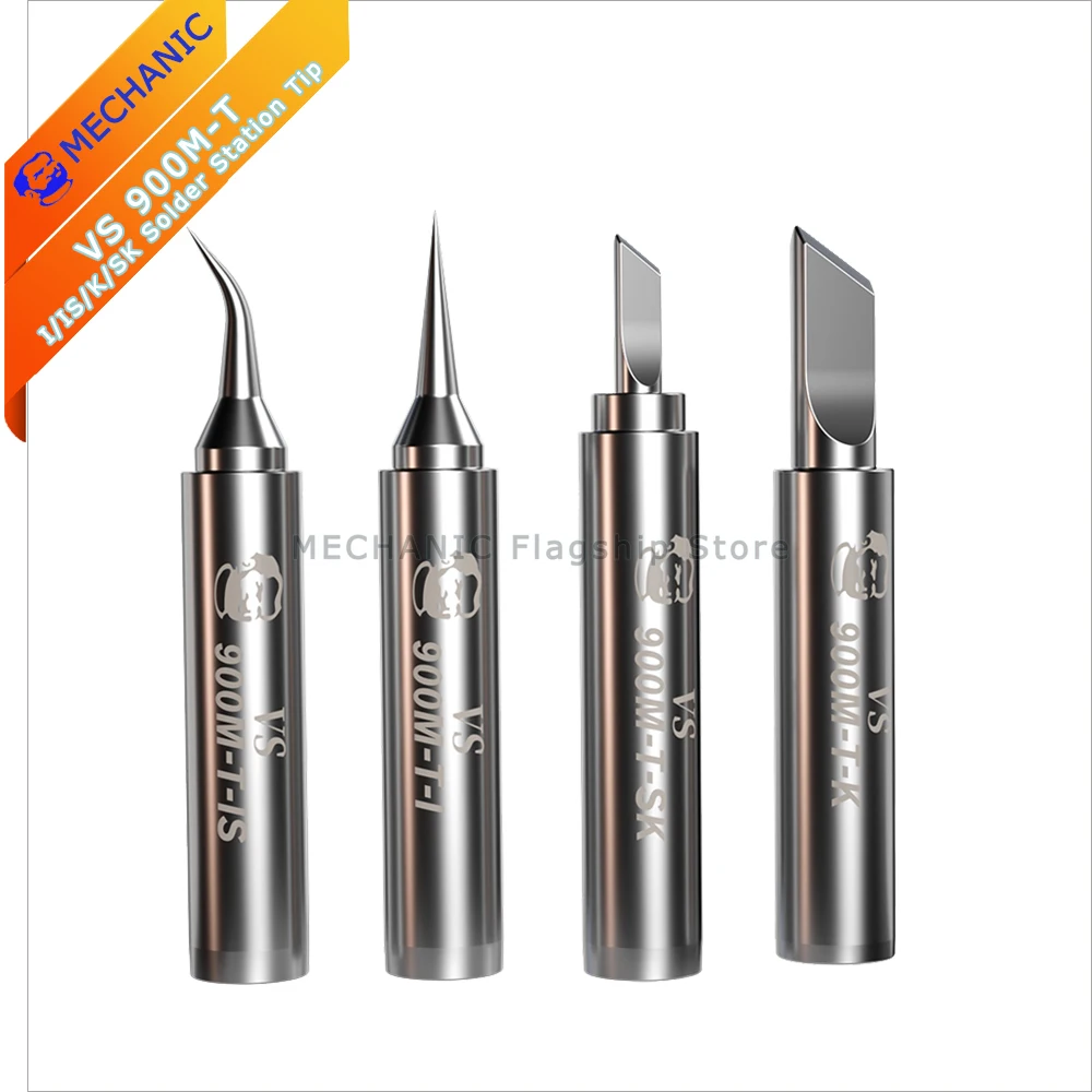 Soldering Iron Tip MECHANIC VS 900M-T-I 900M-T-IS 900M-T-K 900M-T-SK Straight Curved Tip Middle Knife Desoldering Repair Tool