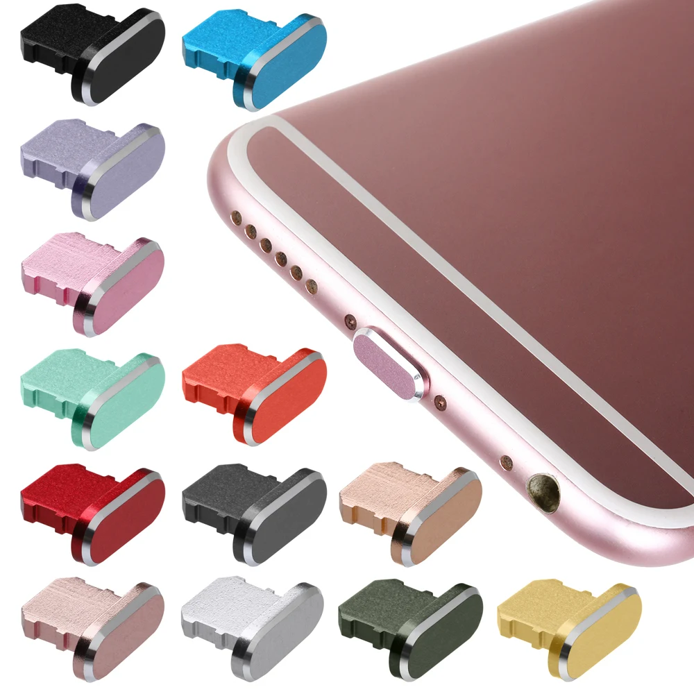 Metal Anti Dust Plug for IPhone 14 13 Mini 11 Pro Max XS 8 Plus IPad AirPods Apple Series Lightning Port Cover Dock Plug Stopper