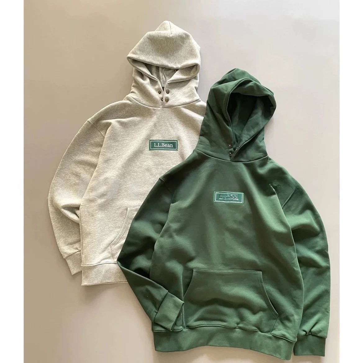 

LLBEAN Collaborative Retro Patched Hoodie Sweatirt Men's Spring Autumn Couple's Clothing Youth Trend Winter ting