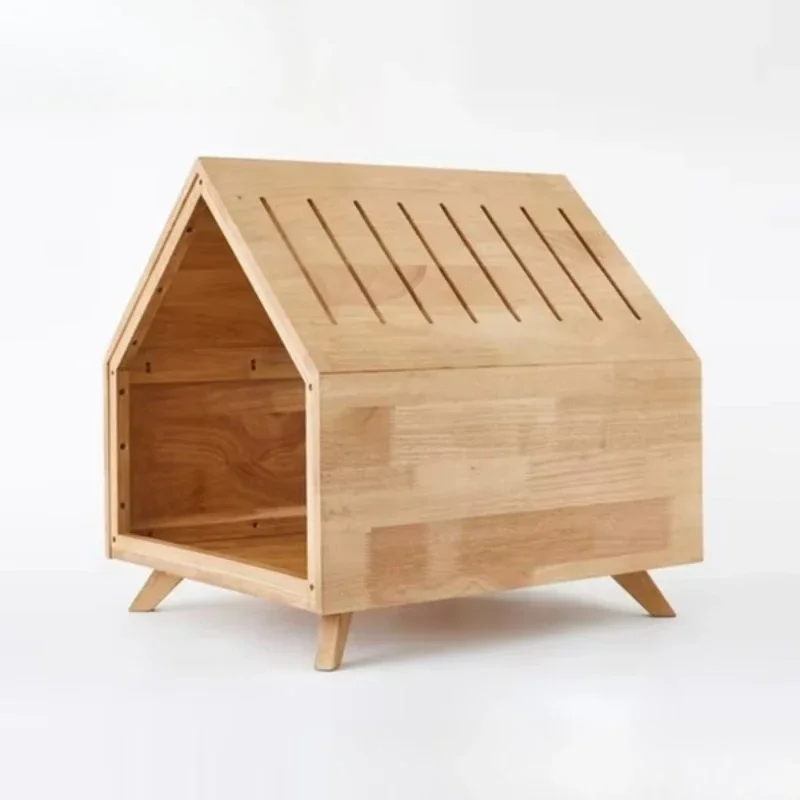 

High quality durable wood dog furniture luxury pet wooden bed indoor cattery
