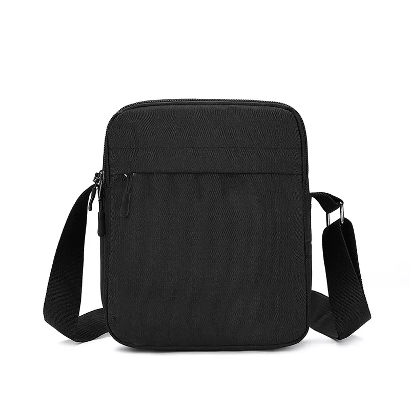 Bolso de hombro de tela Oxford para hombre, bolsa de mensajero pequeña, bolso de teléfono móvil Simple informal, bolso cruzado con solapa,