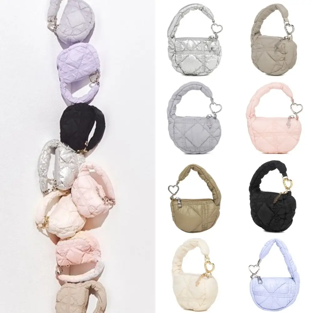 Women Pleated Cloud Handle Bags Fashionable Packaging Solid Color Decorative Handheld Bag