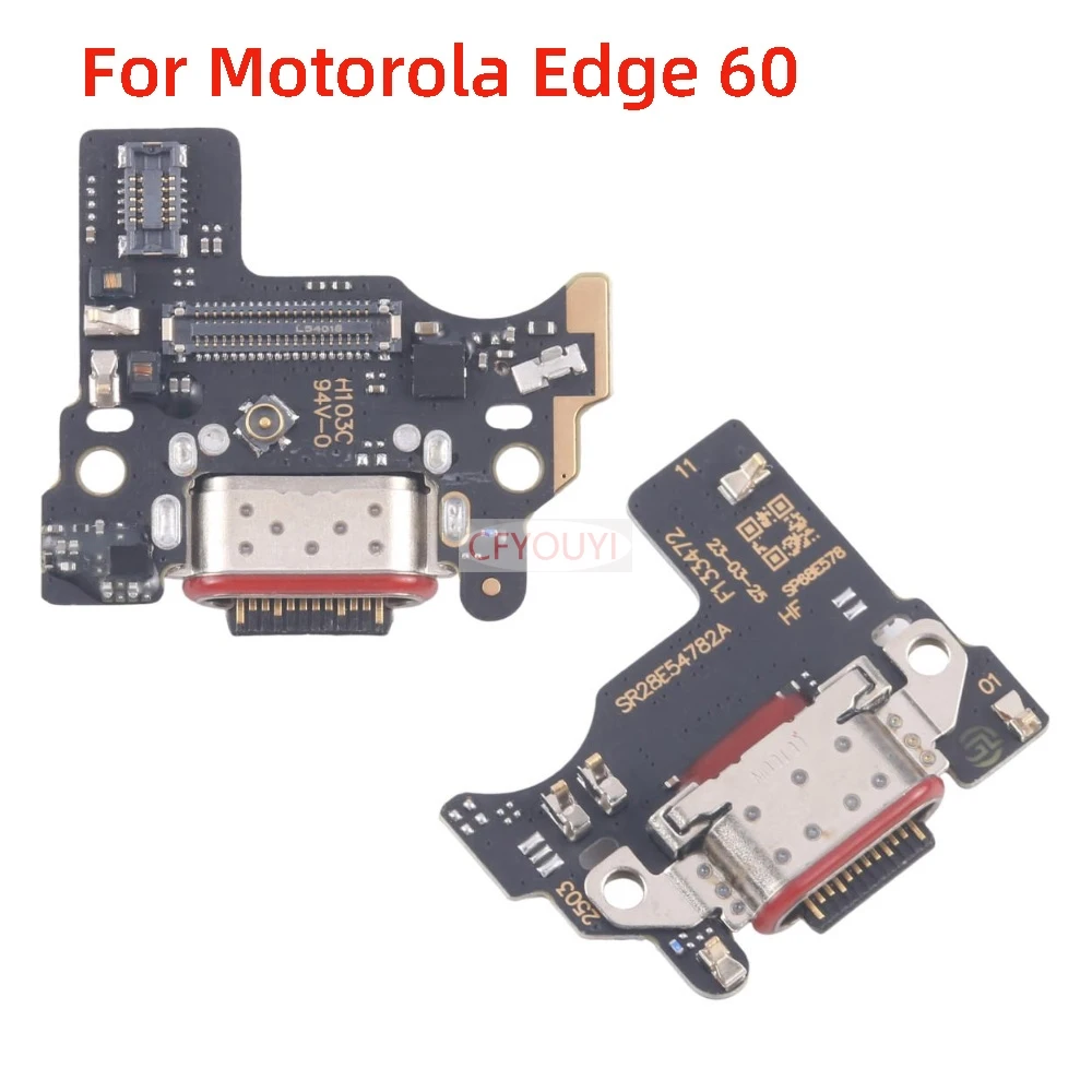 USB Charging Port Connector Board Flex Cable Replacement For Motorola Edge 60 / Edge 60 Pro / Edge 60 Stylus / Edge 60 Fusion