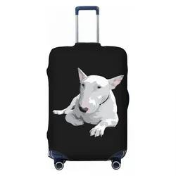 Custom Fashion English Bull Terrier Luggage Cover Protector Elastic Travel Suitcase Covers