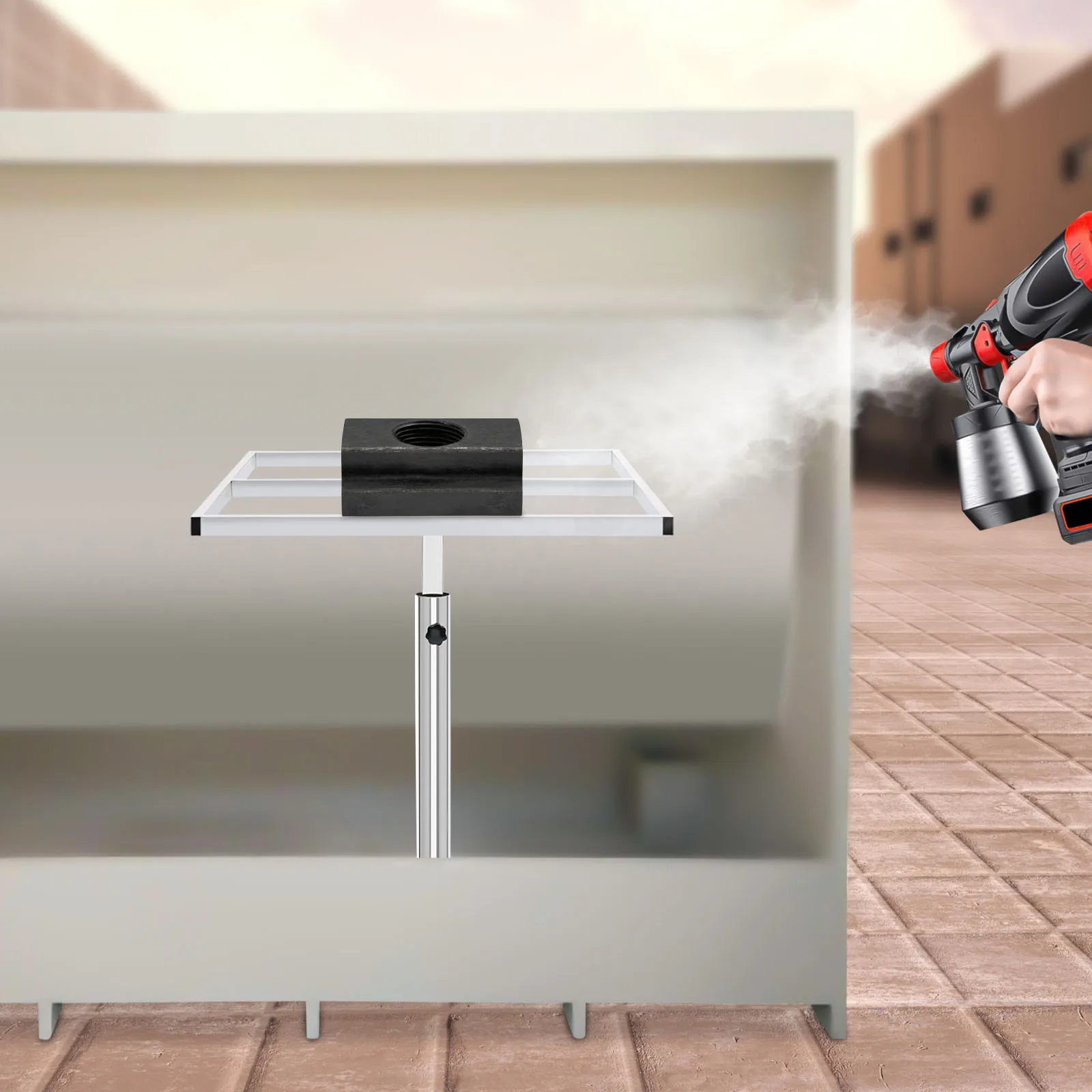 360° Rotation Spraying Rotating Platform Stand Painting Holder Stainless Steel