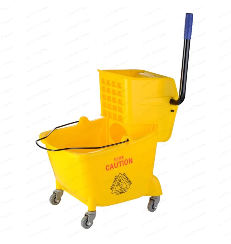 

Premium Plastic Side Press 24/32/36L Mop Barrel with Commercial Floor Mop Winch