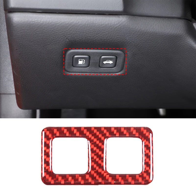 

For Chevrolet Corvert C6 2005-2013 Soft Carbon Fiber Car Trunk Switch Frame Cover Sticker Car Decoration Accessories