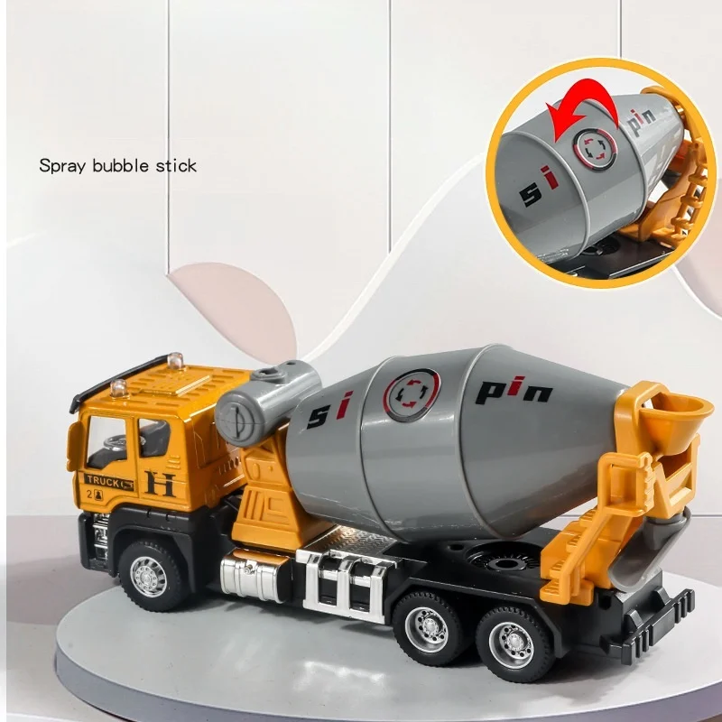 1pc Inertial Scale-Carrier Container Engineering Set 1:64 Bagger Transport Lkw Druckguss Modell Pädagogisches Fahrzeug Spielzeug
