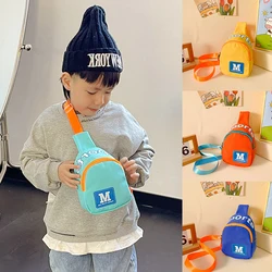 Kids Chest Bags Korean Style Fashion Outing Nylon Waist Bags Children Versatile Cross Small Packs Travelling Snack Pack