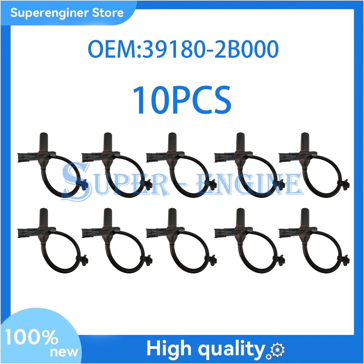 

10 шт. 39180-2B000 датчик положения коленчатого вала для Hyundai Elantra Tucson Veloster Kia Rio Soul 1.4L 1.6L 1.8L 391802B000