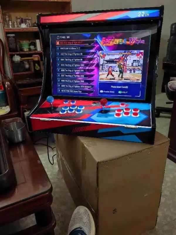 

Nostalgic game machine joystick arcade machine 22 inch large screen DX double joystick game machine massive game