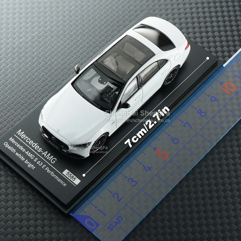AlmostReal AR Box 1:64 Scale Mercedes-AMG S 63 E Performance Alloy Diecast Simulation Car Model for Collectors Display