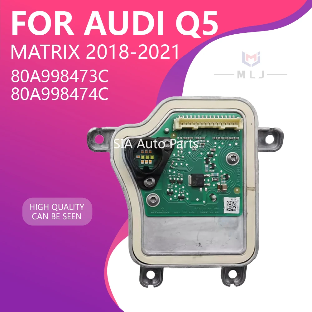 

OEM 80A998473C 80A998474C LED Matrix Light Source Module DRL For Audi Q5 2018-2021 white 6002TX0417 6002TX0418 Car Accessories