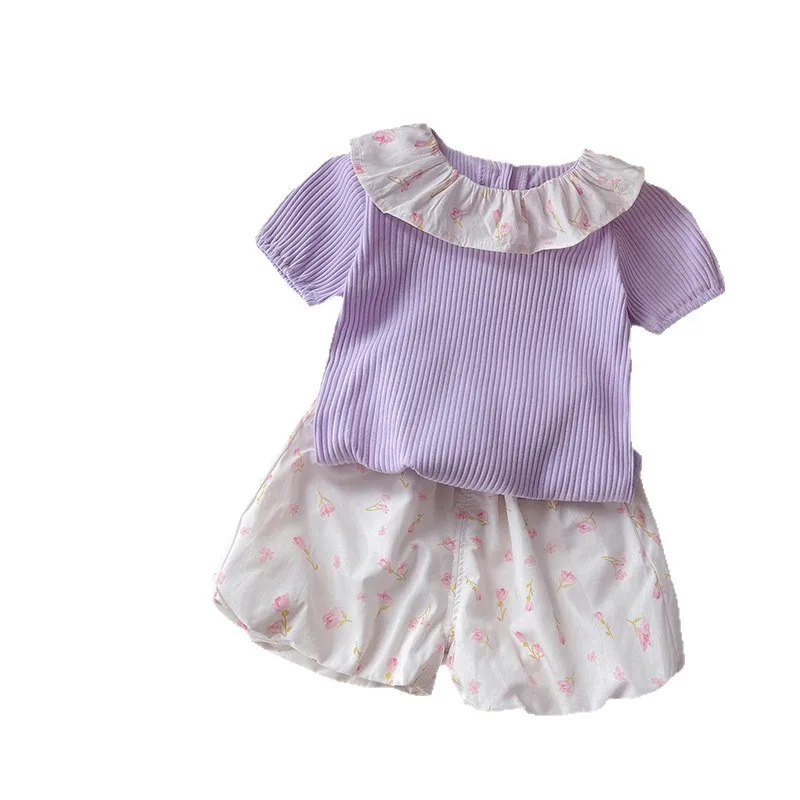 

New Summer Baby Clothes Children Girls Fashion T-Shirt Shorts 2Pcs/Sets Toddler Clothing Infant Casual Costume Kids Tracksuits