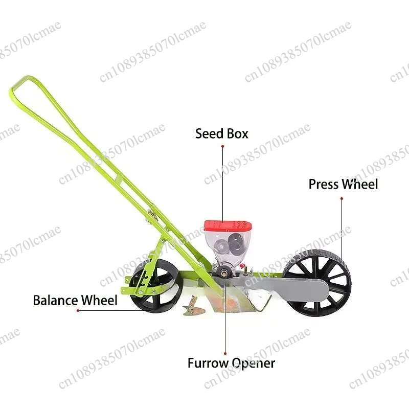Single vegetable precision seeder, hand push multi- vegetable seeder, human greenhouse seeder