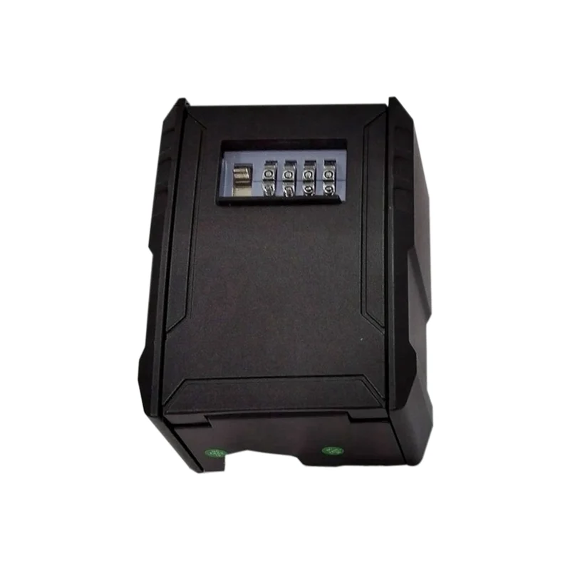 AEF7-Metal Password Key Box Montaggio a parete 4 cifre Password Key Storage Lock Box Impermeabile Antifurto Safe Lock Keybox