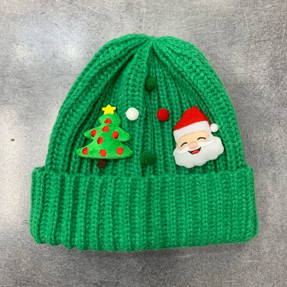 Christmas Winter Warm Beanie Hats For Adult Women Men Unisex Xmas Knitted Skullies Winter Hat