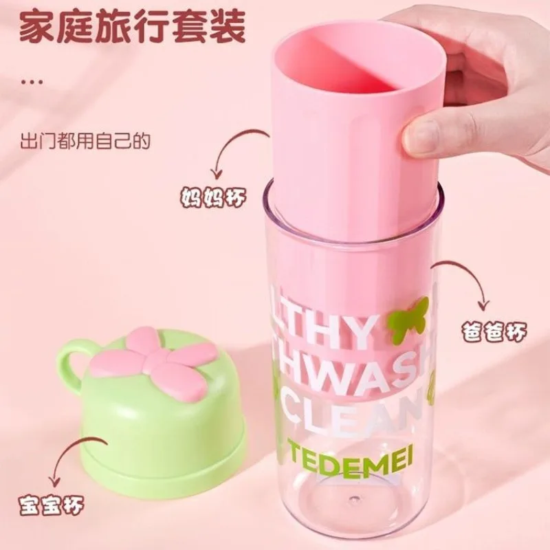 Sanrio cute My melody kuromi cinnamoroll creative cartoon men and women portable travel three-in-one wash cup daily necessities