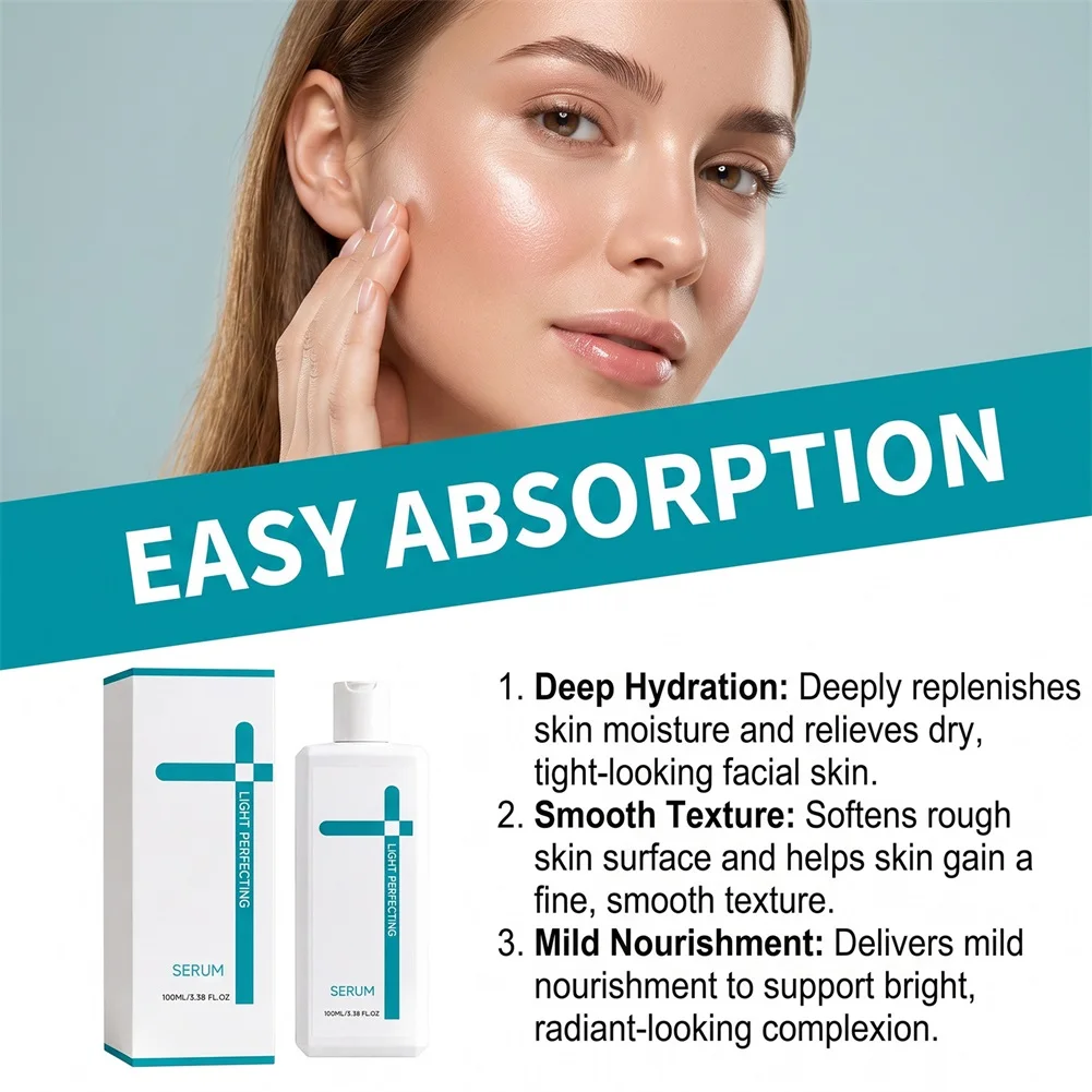 Light Perfecting Serum Hydrating Face Serum Advanced Radiances & Glowing Complex Brightens Even Tones For Smoothing Skin Tones
