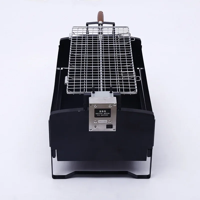 For Camping Portable BBQ Rotating Barbecue Grill