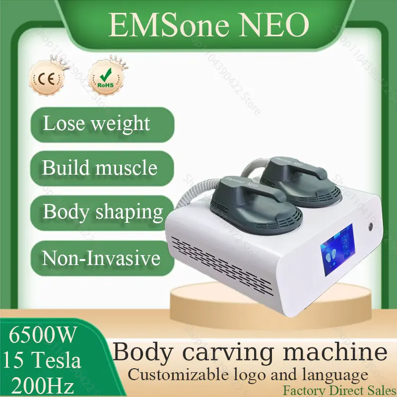 

2025 Professional EMSone NEO 6500W 15 Tesla Body Shaping Muscle RF Fat Burner EMS Body Carving Machine