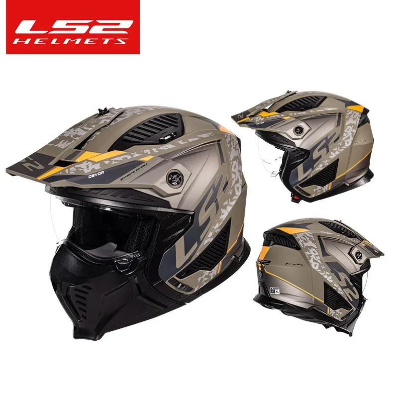 

LS2 OF606 Drifter Unisex Combination Open Face Helmets Motorcycle Motocross Men Women Fashion Riding Helmets ECE R22.06