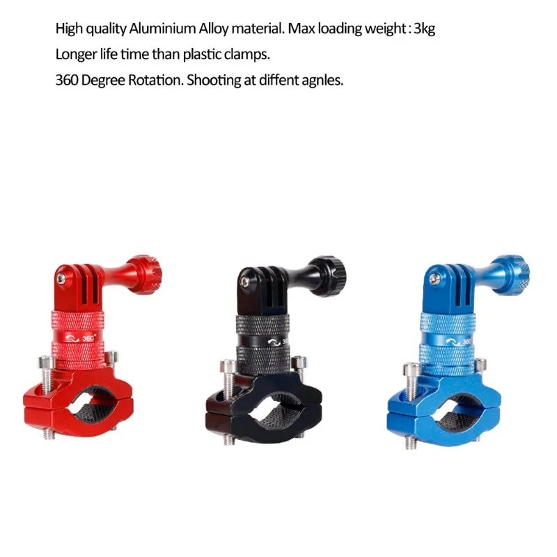 ตัวยึดแฮนด์จักรยาน GoPro 11 10 9 8 7/DJI OSMO ตัวหนีบแฮนด์360องศา