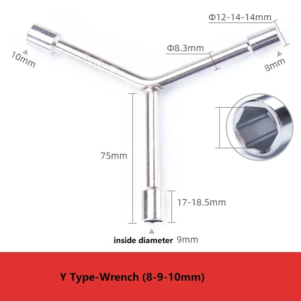 

Triangular Socket Wrench Hex Wrench Repair Tool Chrome Vanadium Alloy Steel Metric System 8 9 10mm 8 10 12mm 10 12 14mm
