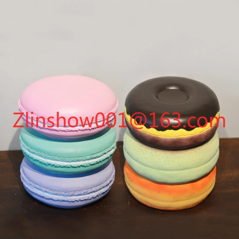 Resin Craft Fiberglass Donut Pineapple Stool Shop Mall Decorations Ornaments Photography Art Props