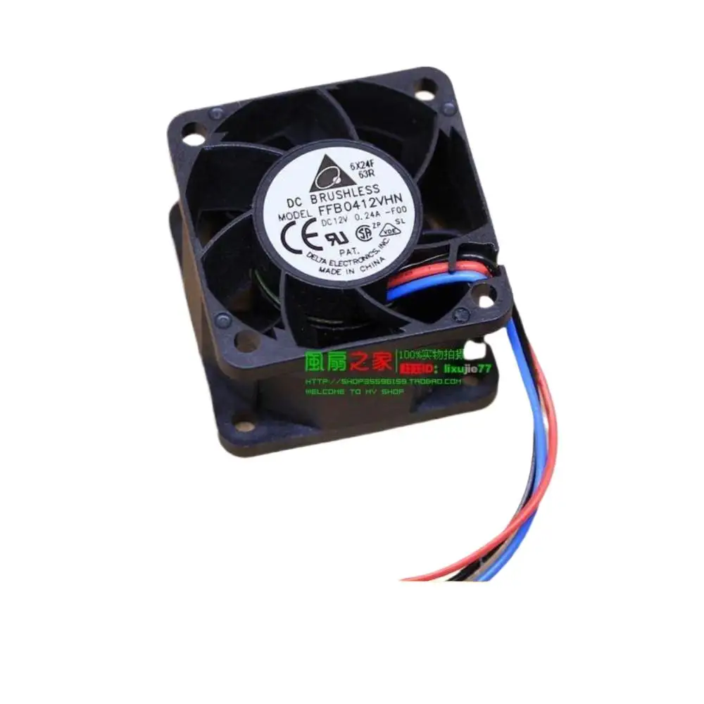 

40mm Fan for Delta FFB0412VHN 12V 0.24A 4028 Three-Wire Server Switch Cooling 4CM 40x40x28mm