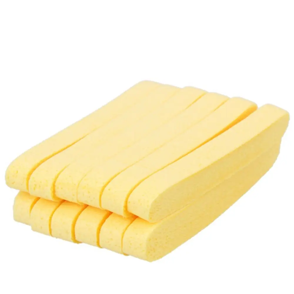 Cosmetic Makeup Remove Wash Cleaning Skin Care Compressed Mat Stick Foam Sponge Puff Yellow