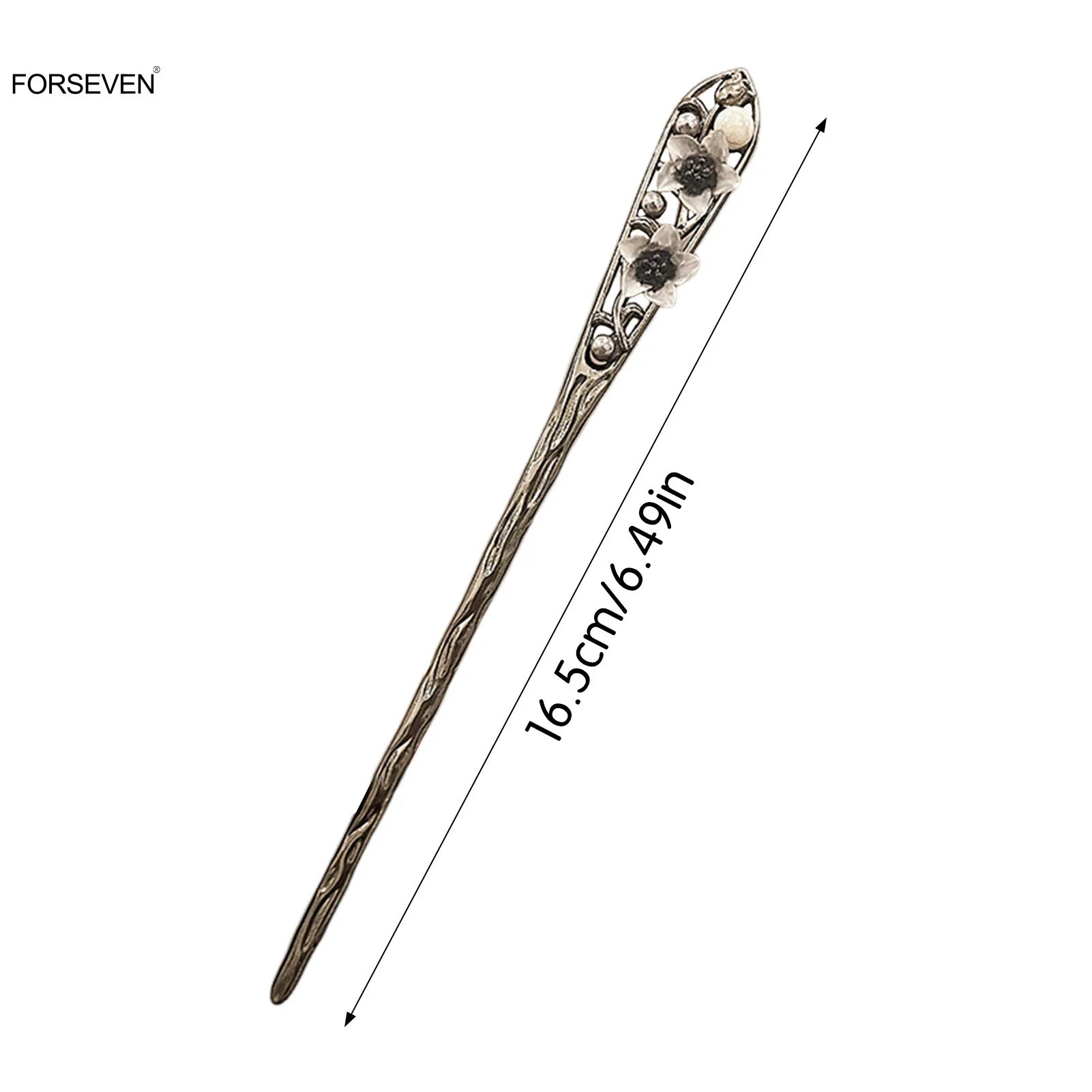 Novo estilo chinês liga varas de cabelo garfos flor de fadas projetos retro floral grampos laterais feminino meninas cabelo bun jóias