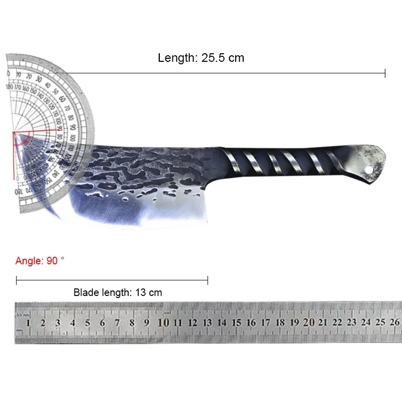Imagem -06 - Puro Mão-corte Faca de Osso Longquan Forjar Faca de Cozinha do Chef Lâmina Especial Afiada Faca de Osso Agregado Familiar 7cr17mov Aço