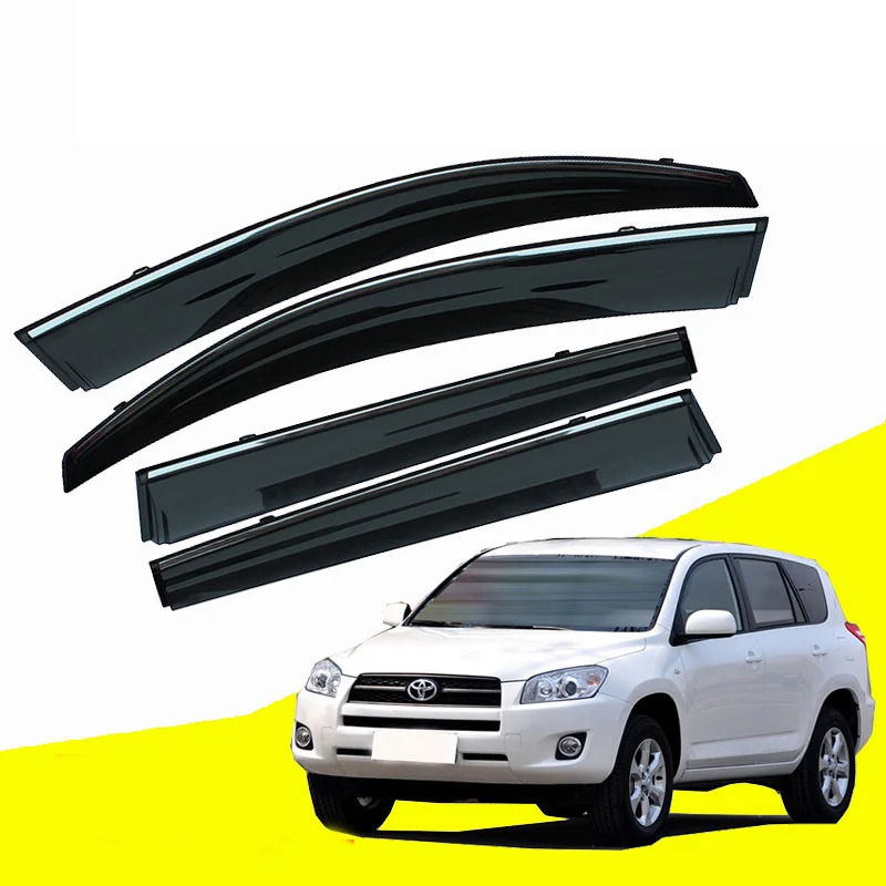 

For Toyota Rav4 Vanguard XA30 2006~2012 Accessories Car Side Windows Visors Rain Eyebrow Guards 2007 2008 2009 2010 2011