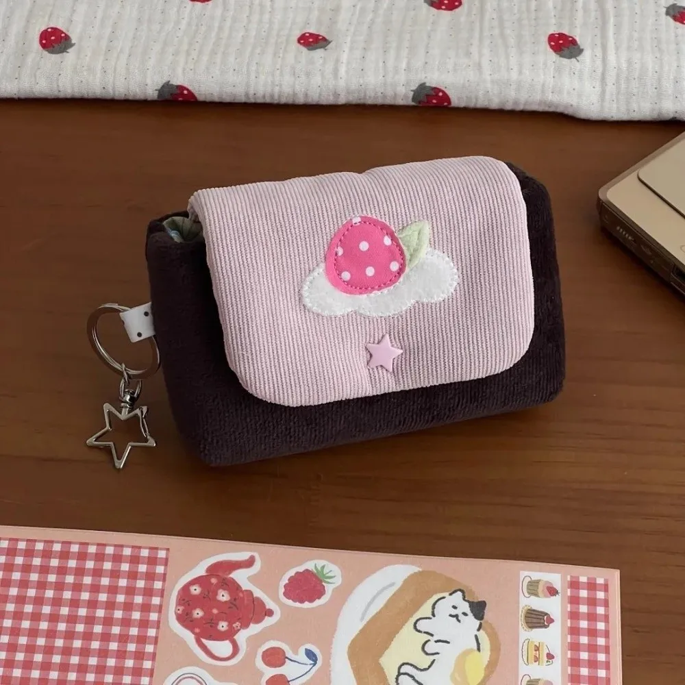 Aesthetic Polka Dot Star Print Cosmetic Bag Large Capacity Multi-Purpose Stationery Pencil Case Portable Makeup Bag