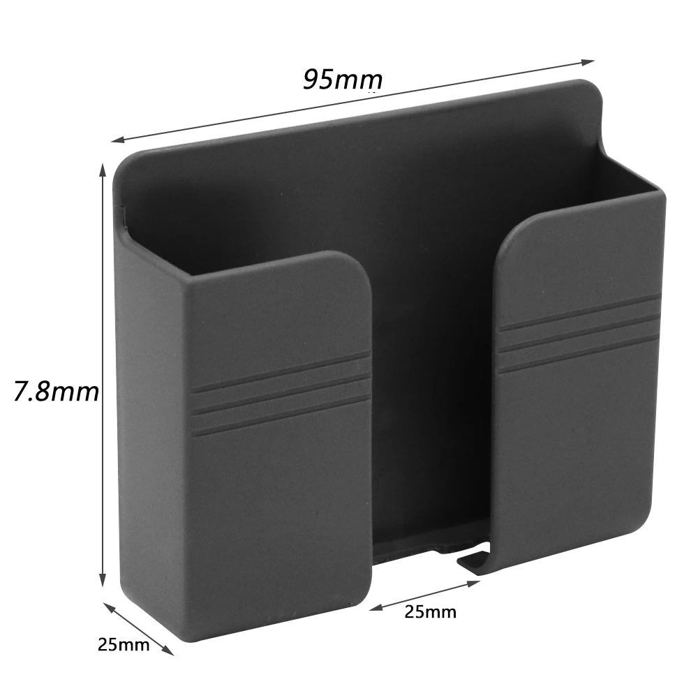 4Pcs Wall Mounted Storage Box Multifunction Punch Free  Organizer TV Remote Control DIY Mobile Phone Plug Charging Holder