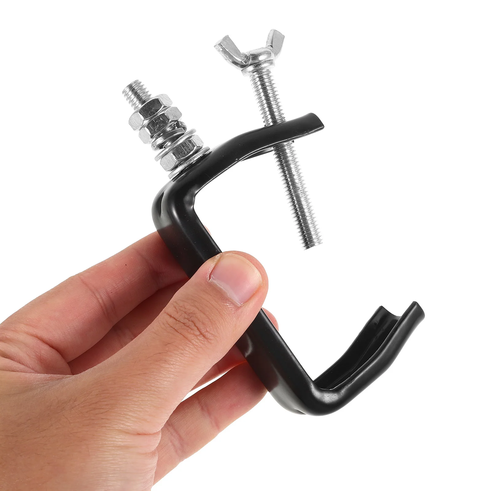 2 قطعة الجمالون المعدني ضوء السنانير مصباح المرحلة المشابك آمنة تتحرك رئيس LED تأثير دعامات إضاءة Dj معدات أضواء الجمالون المشابك