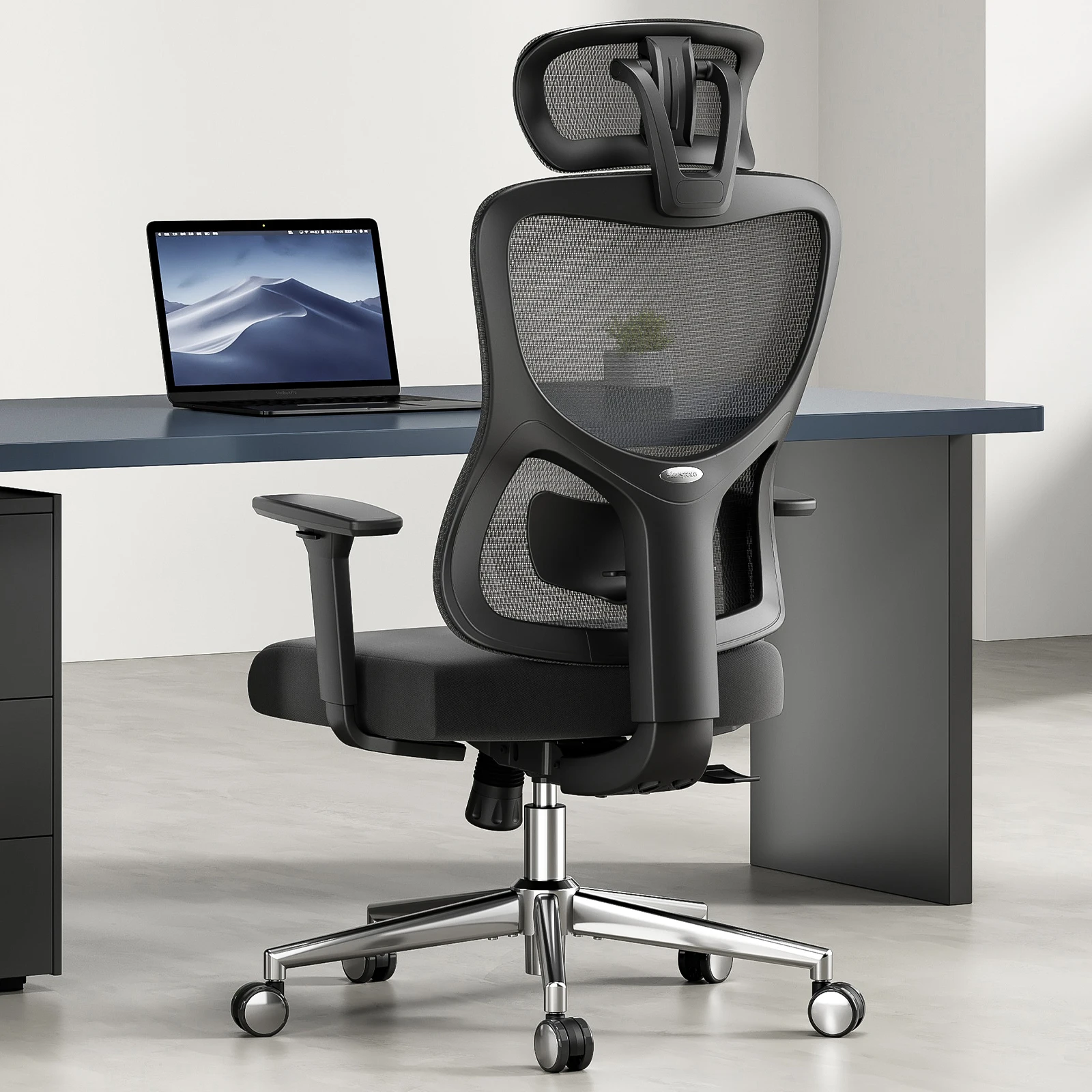 

Farini Ergonomic Office Chair, Adjustable Lumbar Support, Headrest & 3D Armrests, Computer Chair for Home, Office