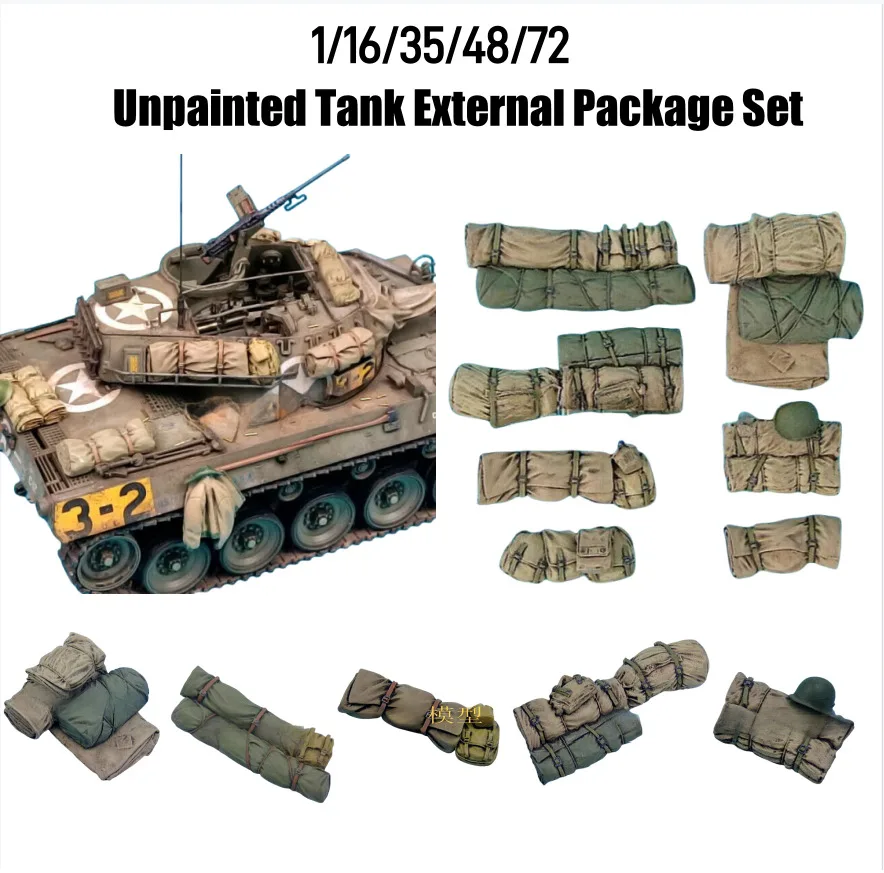 

Diorama 1/16/35/48/72 Resin Tank Exterior Set Military Scene Display Equipment Props Toys