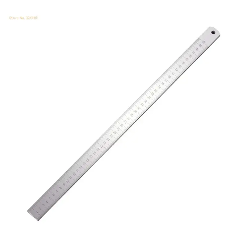 Multipurpose Stainless Steel Straight Edges Ruler with Nonslip Back Marking for Art School Supplies Accurate Measuring Dropship