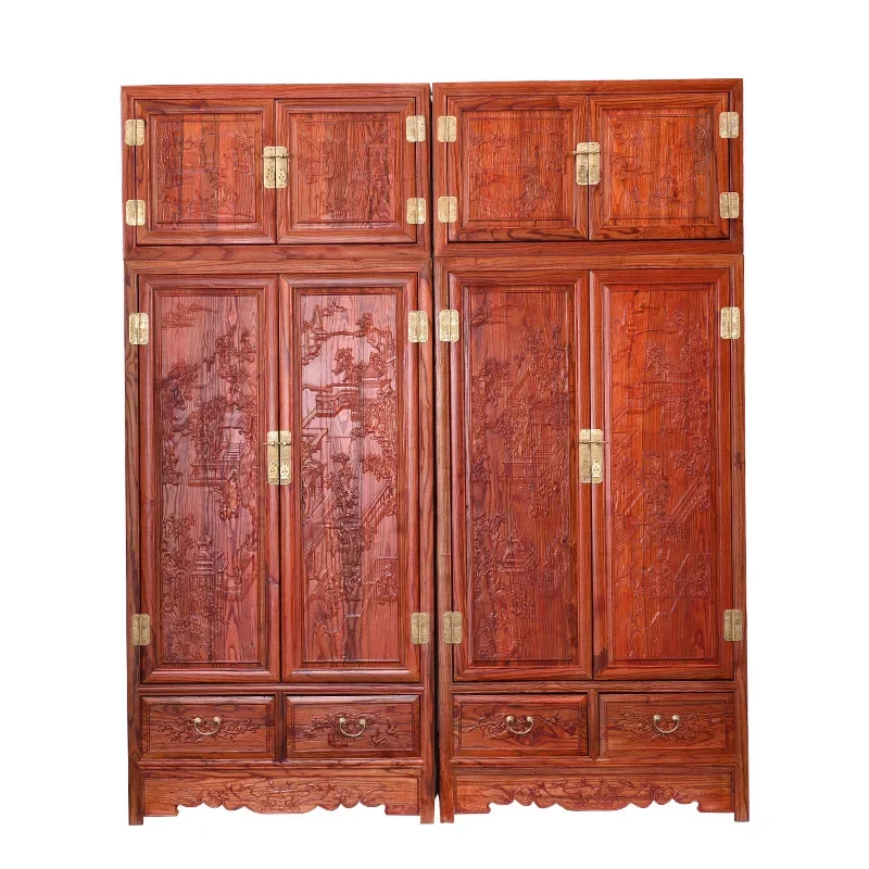 خزانة صندوق علوي من الخشب الصلب، خزانة ملابس عتيقة، تخزين الأثاث الصيني، معطف مواد تخزين اليشم #1