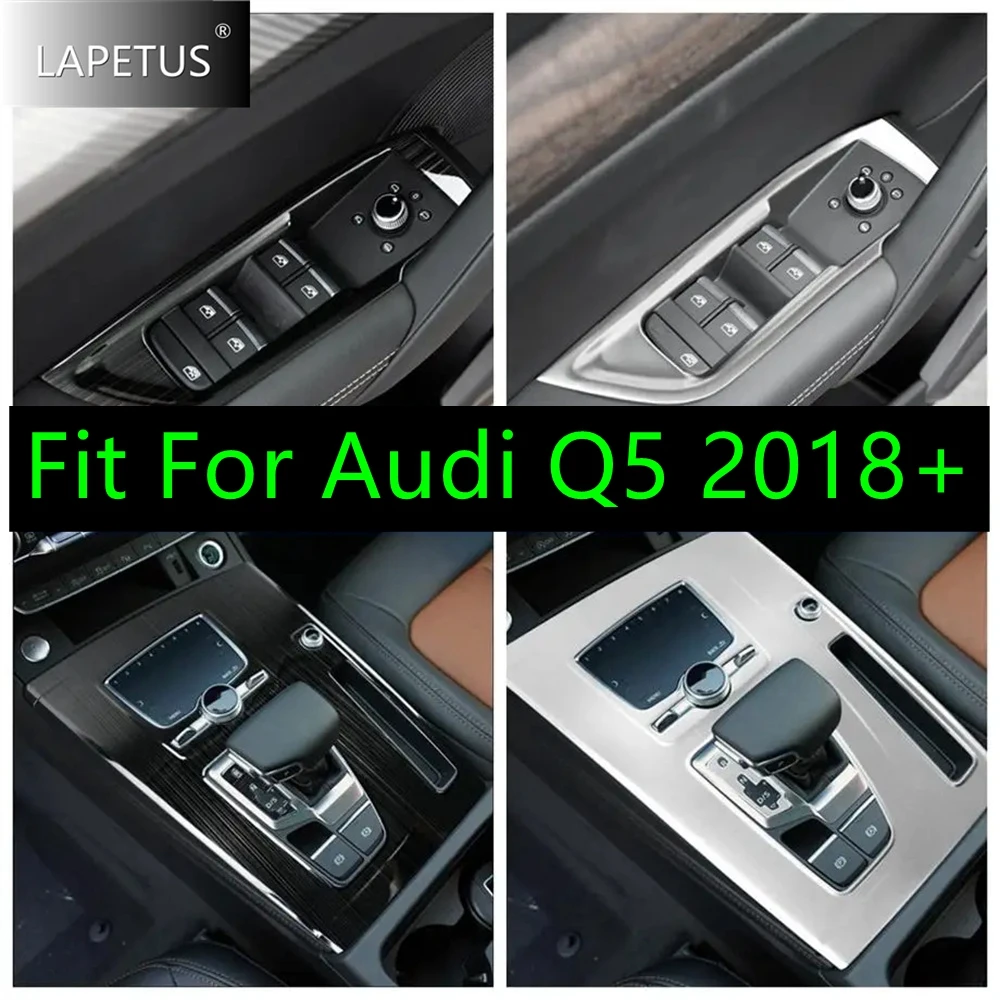 

For Audi Q5 2018 - 2023 Car Door Handle Armrest Glass Lift Button / Gear Box Shift Control Panel Cover Trim Interior Accessories