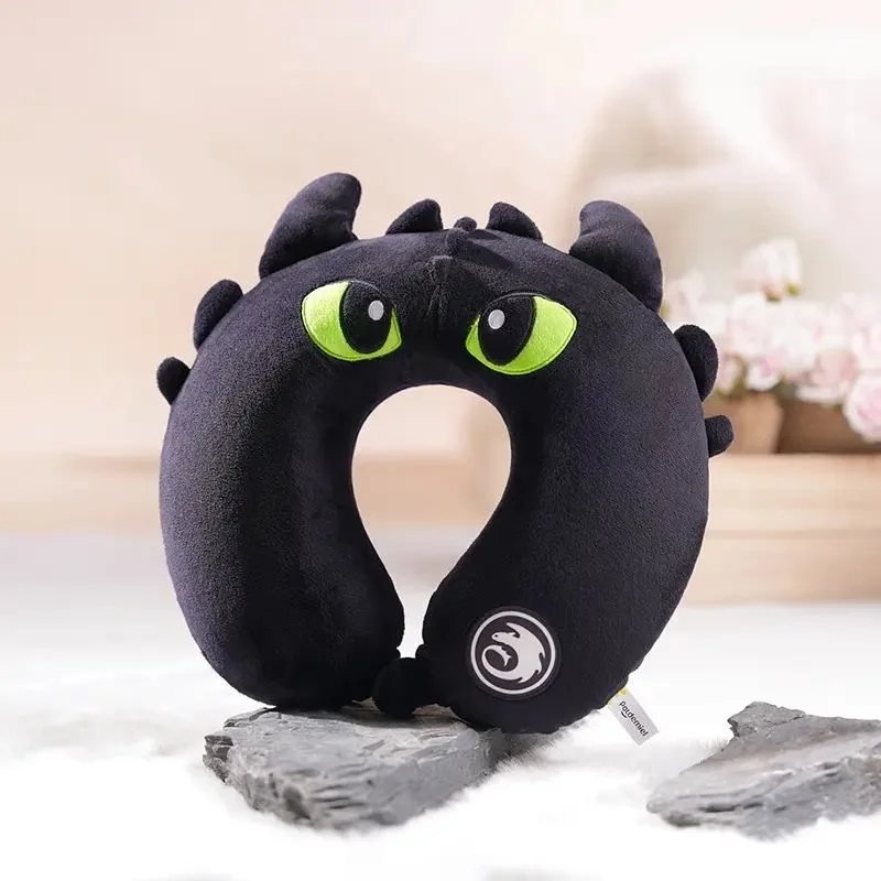 

Potdemiel беззубая U-образная подушка с эффектом памяти, хлопковая подушка для шеи, автомобильная дорожная подушка для шеи, офисная подушка для сна с вышивкой