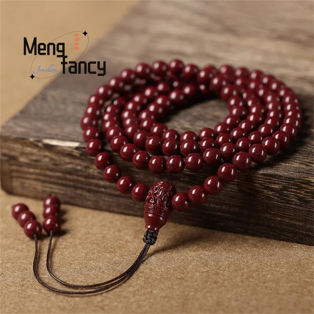 Natural Purple Gold Sand 108 Buddhist Beads Transshipment Bead Bracelet Couple Charms Luxury  Women Men Jewelry Holiday Gifts