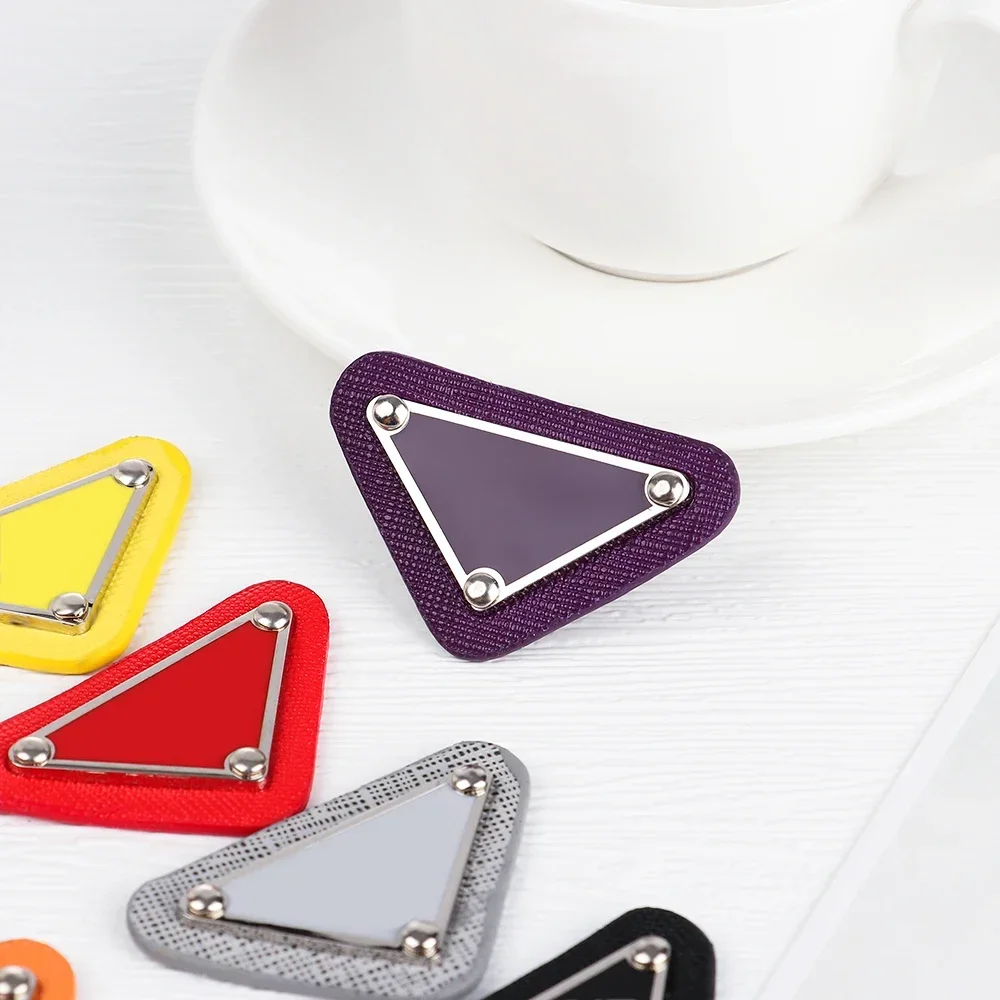 DIY Embroidery Stickers Brand Triangular Sew Patches for Clothing Appliques Brand Logo Sequin Patch Badge on Hat Package