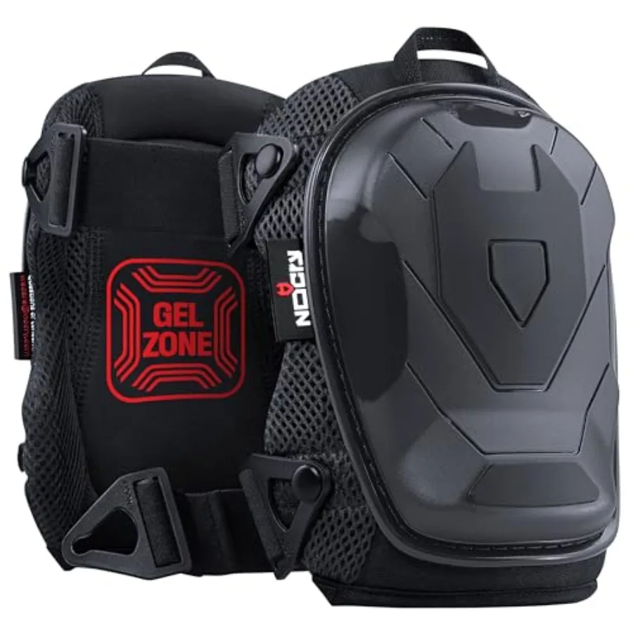 

Professional Construction Knee Pads for Men and Women with Non-Slip Heavy Duty Cap and Ankle Support Thick Foam and Gel Cushion