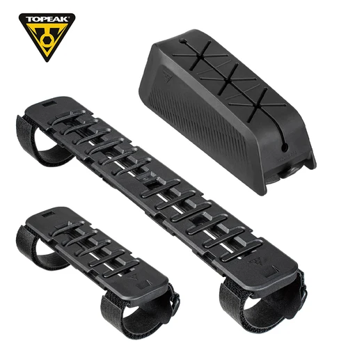 Topeak-plataforma Fastfuel para bicicleta de carretera, paquete de tubo superior, caja de herramientas, soporte de barras de Engery de ciclismo con cortador de correa de montaje rápido, serie TFF