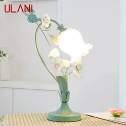 ULANI French Table Lamp American Living Room Bedroom Villa European Romantic Pastoral Creative Bedhead Desk Light